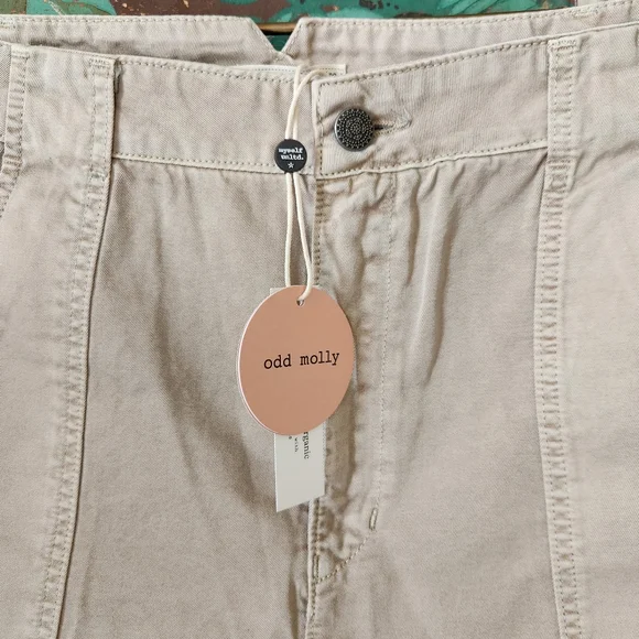 Odd Molly NWT Odd Molly Oksana Organic Cotton Shorts – Hermit Brown – Size X - Picture 2 of 12